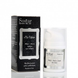 Sostar After Shave Ενυδατική Κρέμα για Μετά το Ξύρισμα 50ml 