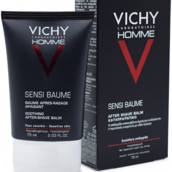 Vichy Homme for Man After Shave Sensi Baume Ca Balsam για Μετά το Ξύρισμα, 75ml