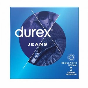 Durex Jeans Ευκολοφόρετα Προφυλακτικά, 3τμχ
