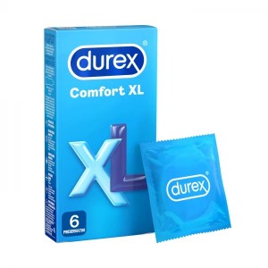 Durex Comfort XL Προφυλακτικά Μεγαλύτερου Μεγέθους από τα Κανονικά Προφυλακτικά, 6τεμ