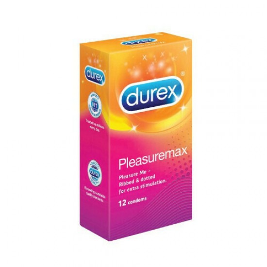 Durex Pleasuremax Προφυλακτικά με Ανάγλυφες Κουκίδες & Ραβδώσεις, 6τεμ