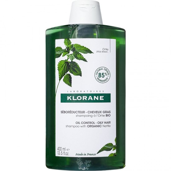 Klorane Oil Control Shampoo with Nettle Σαμπουάν κατά της Λιπαρότητας με Εκχύλισμα Τσουκνίδας, 400ml