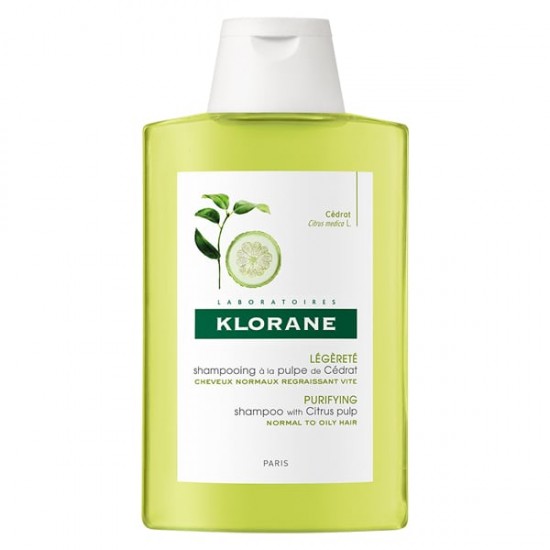 Klorane Citrus Pulp Shampoo Σαμπουάν Συχνής Χρήσης με Πολτό Κίτρου & Βιταμίνες, για Όλους τους Τύπους Μαλλιών, 200ml