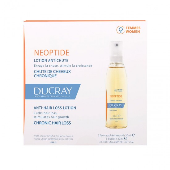 Ducray Neoptide Women Lotion Λοσιόν Αγωγής κατά της Προοδευτικής Τριχόπτωσης στη Γυναίκα, 3 x 30ml