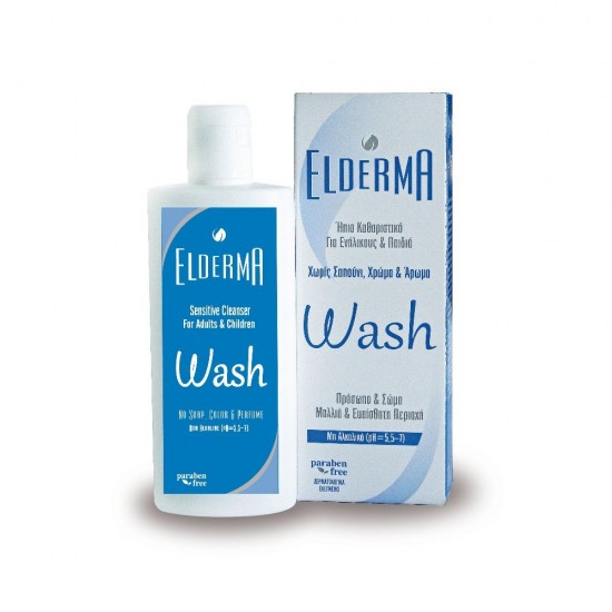 Elderma Wash Lotion Ήπιος Καθαρισμός & Περιποίηση για Προσώπου & Σώμα, 200ml