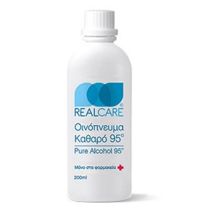 Real Care Οινόπνευμα Καθαρό 95°, 200ml 