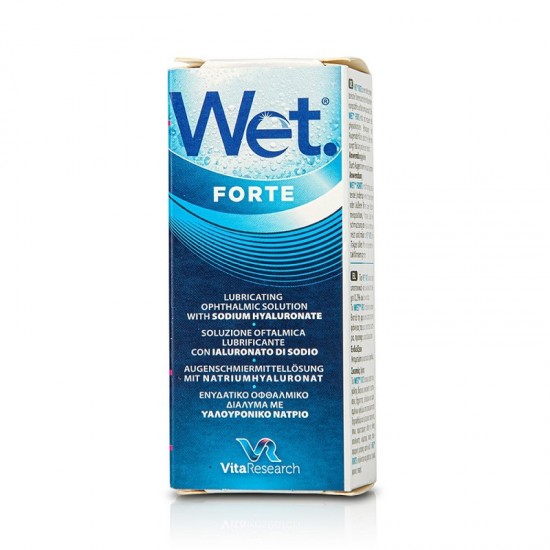 Vita Research Wet Forte Eye Drops Ενυδατικό Οφθαλμικό Διάλυμα με Υαλουρονικό Νάτριο 0,20%, 10ml