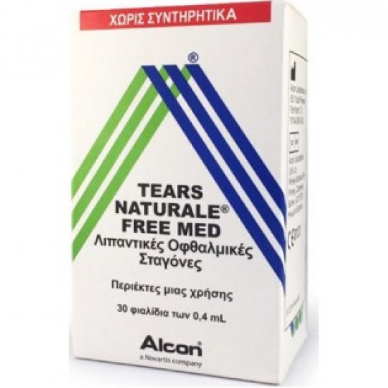 Alcon Tears Naturale Free Med Οφθαλμικές Σταγόνες σε περιέκτες μιας Χρήσης, 30 x 0.4 ml