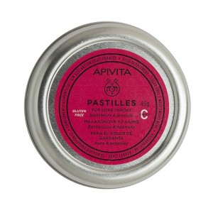 Apivita Pastilles Παστίλιες με Βατόμουρο & Πρόπολη για τον Πονόλαιμο & τον Βήχα, 45gr