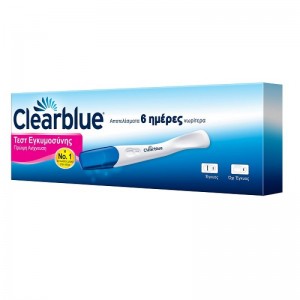 Τεστ Εγκυμοσύνης Clearblue Εξαιρετικά Πρώιμης Ανίχνευσης (10miu), Αποτελέσματα 6 Ημέρες Νωρίτερα, 1τεμ.