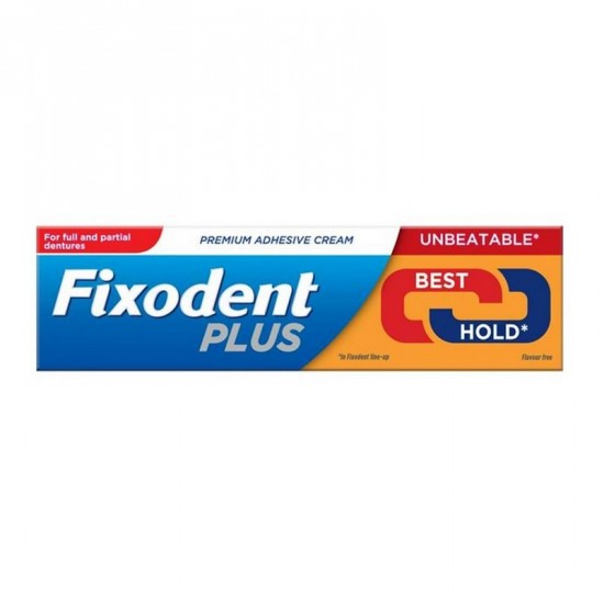 Fixodent Plus Premium Best Hold Στερεωτική Κρέμα για Ισχυρό Κράτημα, 40gr