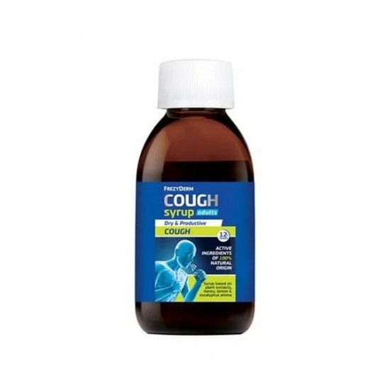 Frezyderm Cough Syrup Adults Σιρόπι για το Βήχα για Ενήλικες με Γεύση Λεμόνι, Ευκάλυπτο & Μέλι, 182gr