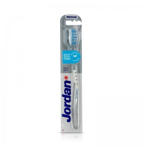 Jordan Target White Οδοντόβουρτσα Medium Λευκό, 1 τεμάχιο