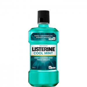 Listerine Cool Mint Στοματικό Διάλυμα για Βαθύ Καθαρισμό & Δροσερή Αναπνοή, 500ml