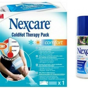 Nexcare Coldhot Comfort Παγοκύστη & Θερμοφόρα Πολλαπλών Χρήσεων για Φυσική Ανακούφιση από τον Πόνο 11cm x 26cm & ColdHot Cold Spray 150ml, 1τεμ