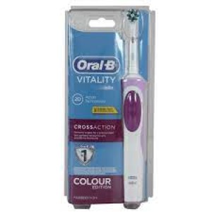 Oral-B Vitality 2D Cross Action Colour Edition Pink Ηλεκτρική Οδοντόβουρτσα με Χρονομετρητή