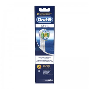 Oral-B 3D White Ανταλλακτικές Κεφαλές για Ηλεκτρική Οδοντόβουρτσα 2τμχ