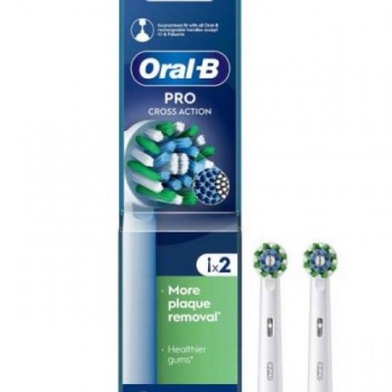 Oral-B Pro CrossAction Ανταλλακτικές Κεφαλές Ηλεκτρικής Οδοντόβουρτσας, 2τεμ