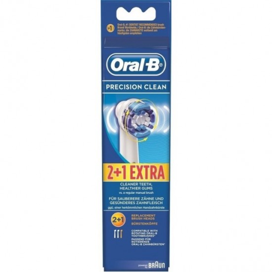 OralB Precision Clean Ανταλλακτικά Βουρτσάκια, 2+1 Δώρο