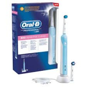 Oral-B Professional 800 Sensitive Clean Ηλεκτρική Οδοντόβουρτσα με Χρονομετρητή και Αισθητήρα Πίεσης