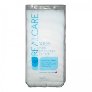 Real Care Cotton, 100% Καθαρό Υδρόφιλο Βαμβάκι Ανώτερης ποιότητας, Μικροβιολογικά Ελεγμένο, 100gr