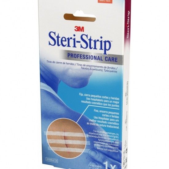 3M Steri-Strip Professional Care 12x3 Strips 6mm x 7.5cm Ταινίες Σύγκλεισης Τραύματος