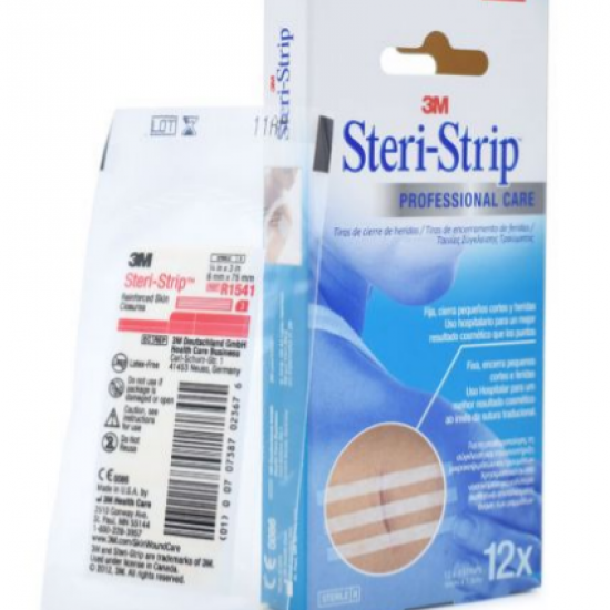 3M Steri-Strip Professional Care 12x3 Strips 6mm x 7.5cm Ταινίες Σύγκλεισης Τραύματος