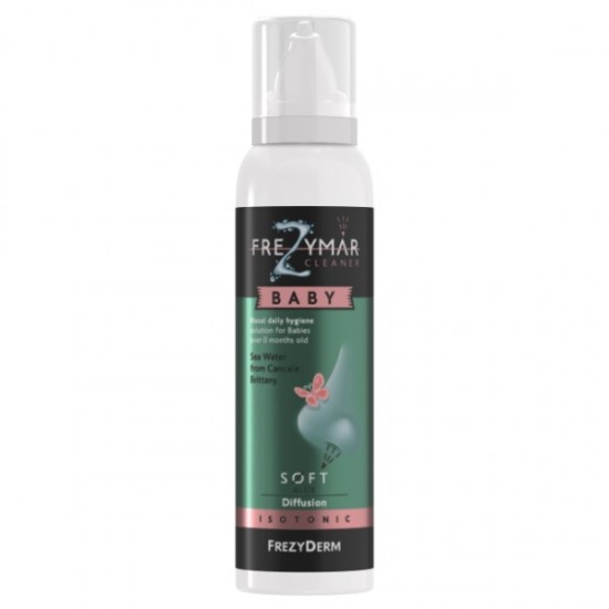 Frezyderm Frezymar Cleaner Baby Soft Isotonic Ρινικό Διάλυμα Καθημερινής Υγιεινής Για Βρέφη Από 0 Μηνών Θαλασινό Νερό, 120ml