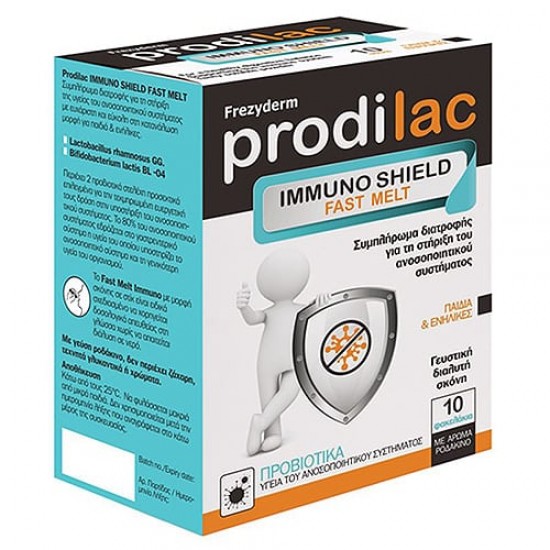 Frezyderm Prodilac Immuno Shield Fast Melt Συμπληρώμα Διατροφής για την Ενίσχυση του Ανοσοποιητικού Συστήματος, 30sachets