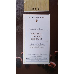Korres ARGAN OIL Advanced Colorant 10.0 Ξανθό Πλατίνας 