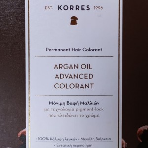 Korres ARGAN OIL Advanced Colorant 7.3 Ξανθό Χρυσό / Μελί