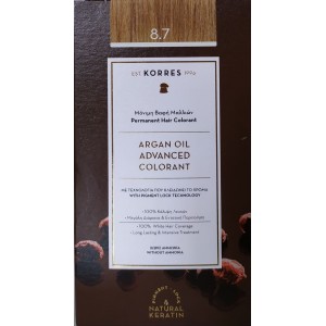 Korres  ARGAN OIL Advanced Colorant 8.7 Καραμέλα