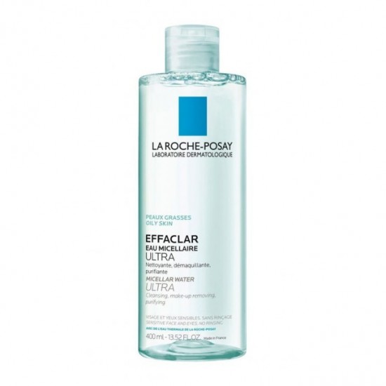 La Roche Posay Effaclar Eau Micellaire Ultra, Διάλυμα Καθαρισμού για Λιπαρό & Ευαίσθητο Δέρμα 400ml 