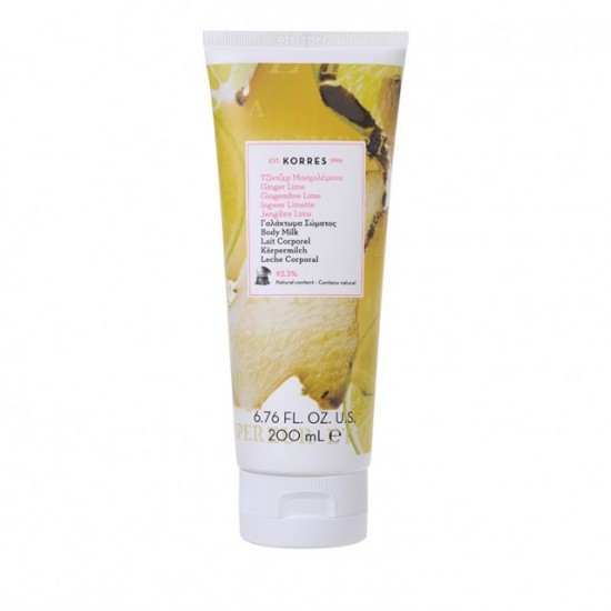 Korres Body Milk Ginger Lime Γαλάκτωμα Σώματος Τζίντζερ Μοσχολέμονο 250ml