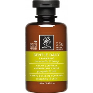 Apivita Gentle Daily Shampoo Απαλό Σαμπουάν για Καθημερινή Χρήση με Χαμομήλι & Μέλι, 250ml