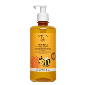 Apivita Mini Bees Gentle Kids Shower Gel Απαλό Αφρόλουτρο για Παιδιά με Πορτοκάλι & Μέλι, 500ml