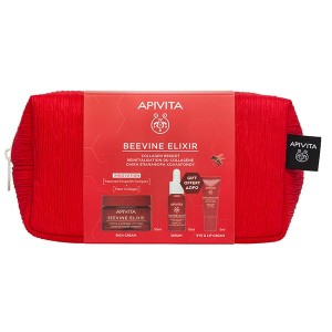 Apivita Promo Beevine Elixir & Firmness Lift Cream Rich Texture 50ml & Δώρο Firming Activating Lift Serum 10ml & Δώρο Wrinkle Lift Eye & Lip Cream 5ml & Νεσεσέρ, 1 Τεμάχιο