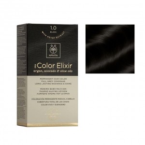 Apivita My Color Elixir Permanent Hair Color Μόνιμη Βαφή Μαλλιών No 1.0 Μαύρο