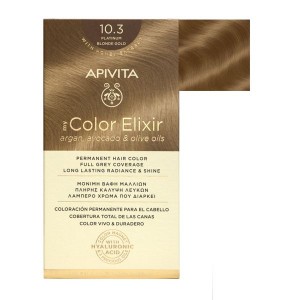 Apivita My Color Elixir Permanent Hair Color Μόνιμη Βαφή Μαλλιών No 10.3 Κατάξανθο Χρυσό