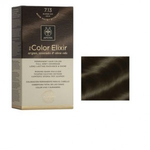 Apivita My Color Elixir Permanent Hair Color Μόνιμη Βαφή Μαλλιών No 7.13 Ξανθό Σαντρέ Μελί