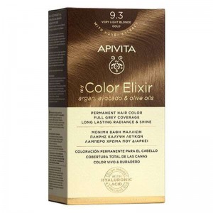Apivita My Color Elixir Permanent Hair Color Μόνιμη Βαφή Μαλλιών No 9.38 Ξανθό Πολύ Ανοιχτό Μελί