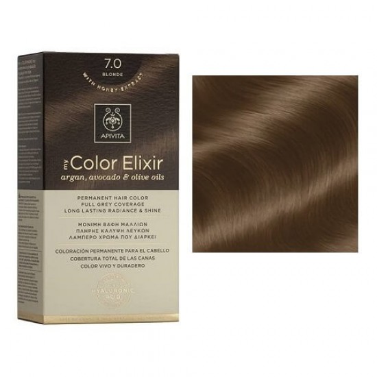 Apivita My Color Elixir Permanent Hair Color Μόνιμη Βαφή Μαλλιών No 7.0 Ξανθό