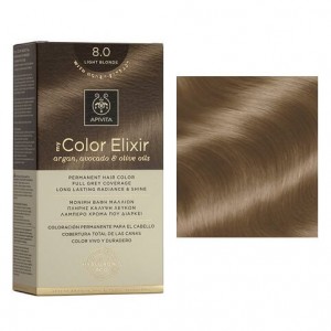 Apivita My Color Elixir Permanent Hair Color Μόνιμη Βαφή Μαλλιών No 8.0 Ξανθό Ανοιχτό