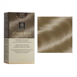 Apivita My Color Elixir Permanent Hair Color Μόνιμη Βαφή Μαλλιών No 9.87 Ξανθό Πολύ Ανοιχτό Περλέ Μπεζ