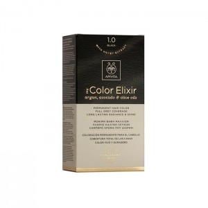 Apivita My Color Elixir Permanent Hair Color Μόνιμη Βαφή Μαλλιών No 1.0 Μαύρο