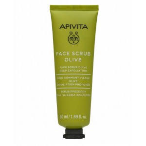 Apivita Face Scrub With the Olive Βαθιάς Απολέπισης με Ελιά, 50ml