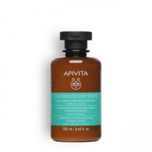 Apivita Oily Roots & Dry Ends Shampoo Για Λιπαρές Ρίζες & Ξηρές Άκρες, 250ml