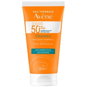 Avene Cleanance Solaire SPF50+ Αντιηλιακή Κρέμα Προσώπου για Λιπαρό Δέρμα Με Ατέλειες, 50ml