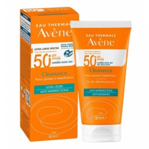 Avene Cleanance Solaire SPF50+ Αντιηλιακή Κρέμα Προσώπου για Λιπαρό Δέρμα Με Ατέλειες, 50ml