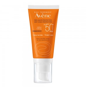 Avene Solaire Creme Teintee SPF50+, Αντηλιακή Κρέμα Προσώπου με Χρώμα για Ξηρό/Πολύ Ξηρό Δέρμα, 50ml